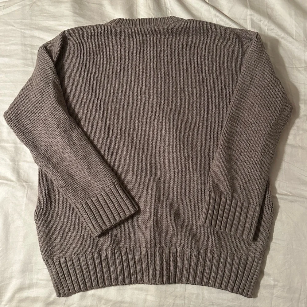 *Like New* Jenni Kayne Boyfriend Crewneck - Small - Taupe - Picture 8 of 10